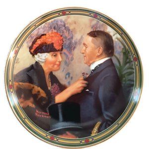 Norman Rockwell's "Love's Reward" Vintage China Collectible 1987 Plate